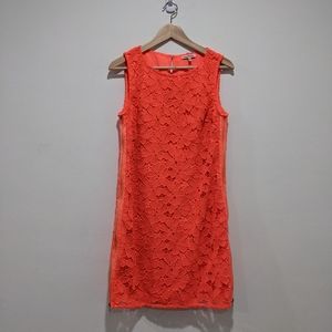 Juicy Couture Orange Sherbet Lace Shift Dress